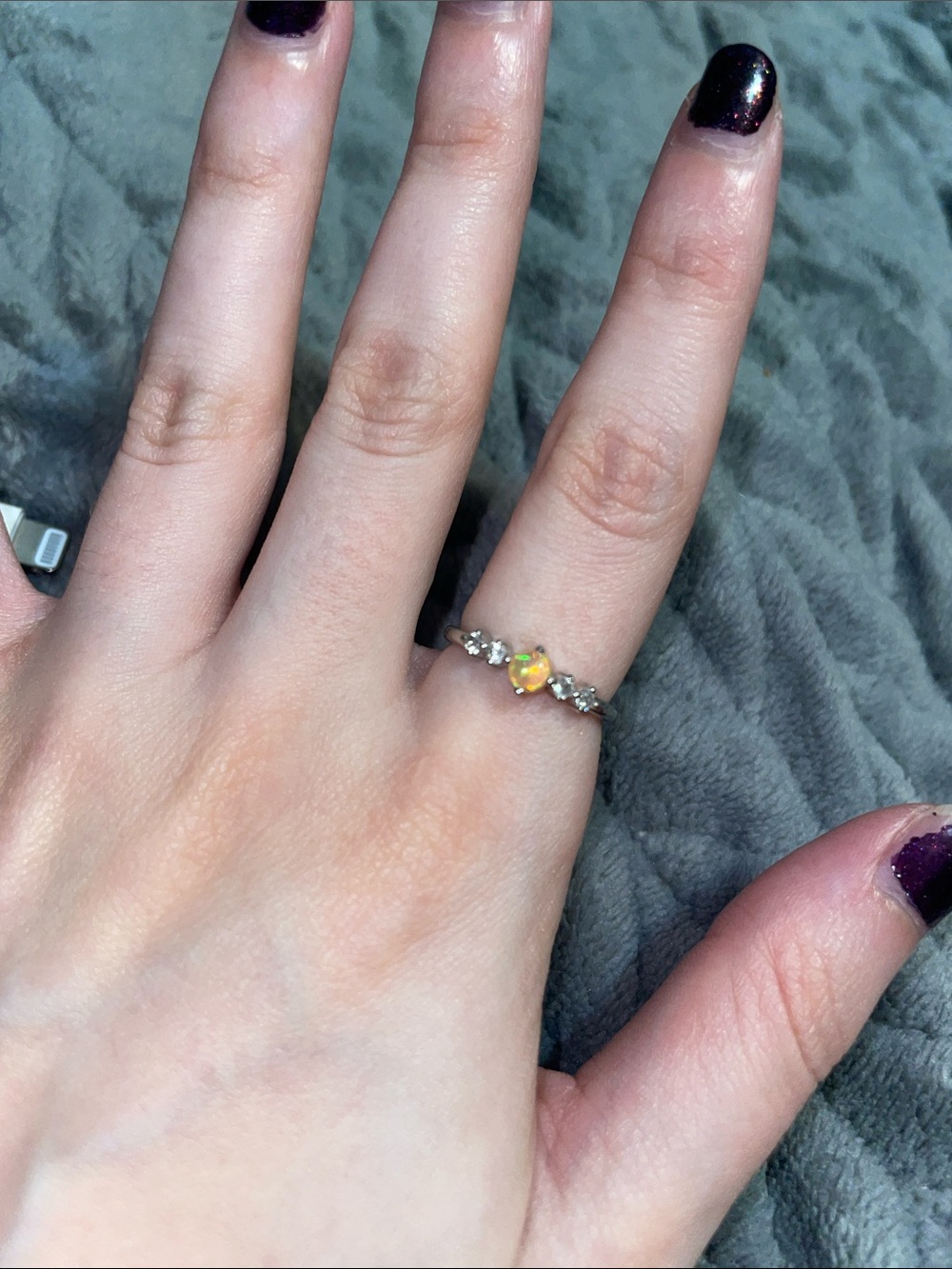 Moon Magic Opal Ring - Size 5